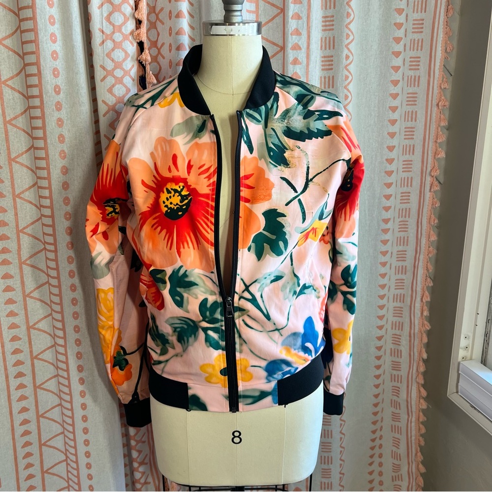 Harlow and Lloyd Floral Women's Bomber Jacket